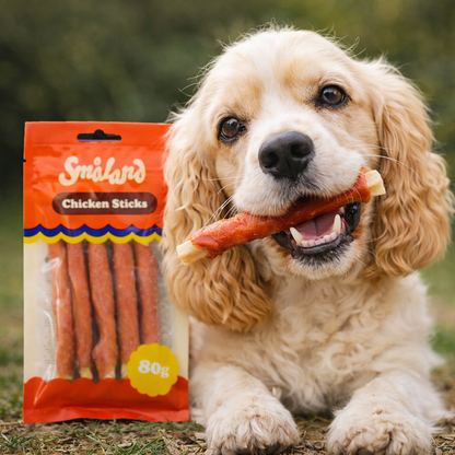 Småland Chicken Sticks 80g (tyggeben til hunde)