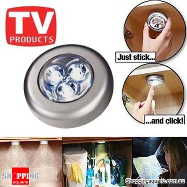 3 stk Trådløse Stick ‘n Click LED-lamper