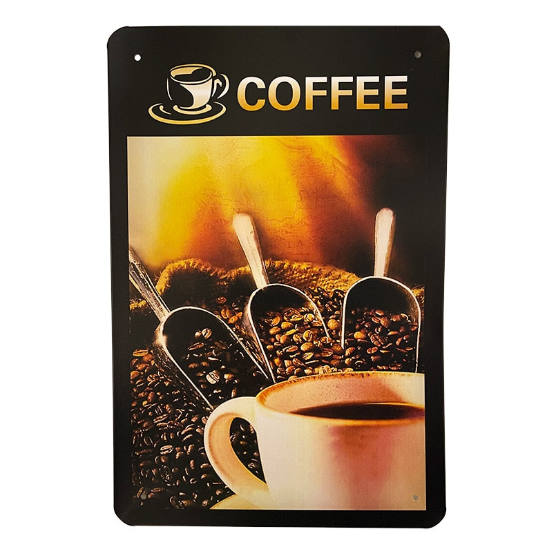 Metalskilt - COFFEE