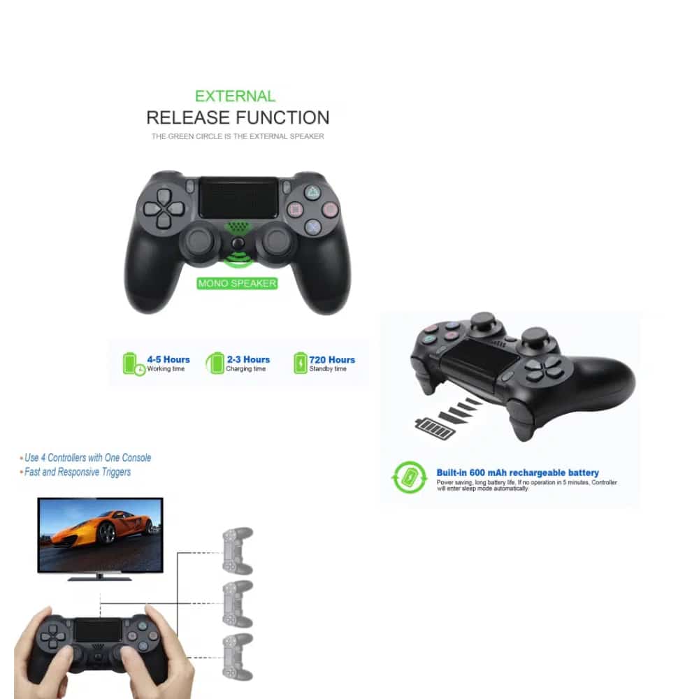 PS4 Trådløs Controller m. Touchpad og vibration