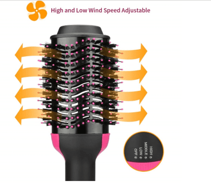 Føntørre ion børste m/volumen funktion