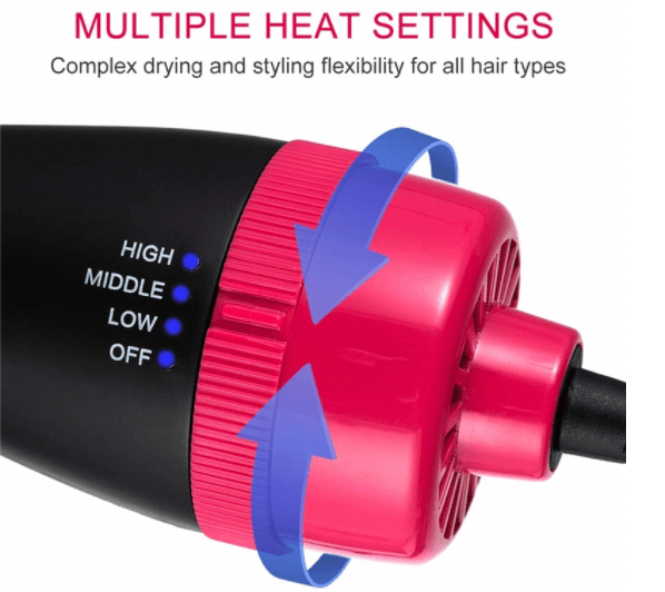 Føntørre ion børste m/volumen funktion