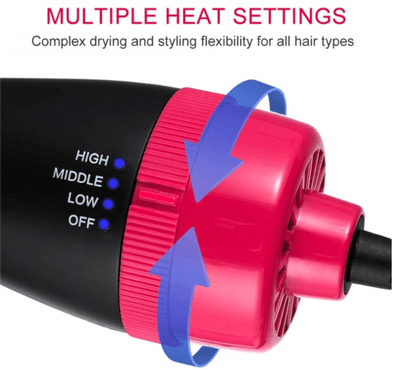 Føntørre ion børste m/volumen funktion