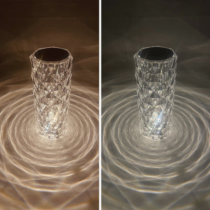 Krystal Bordlampe m/Touch funktion