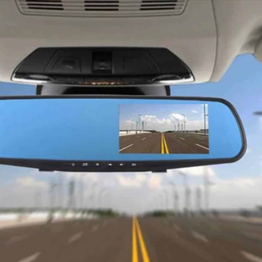 Dashcam bakspejl med front kamera i Fuld HD