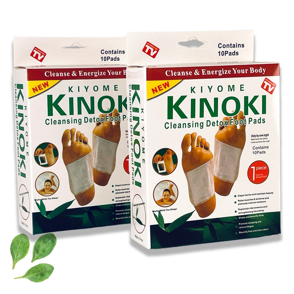 Kinoki Detox Fodplastre - 5 dages kur (10 stk. pakke)