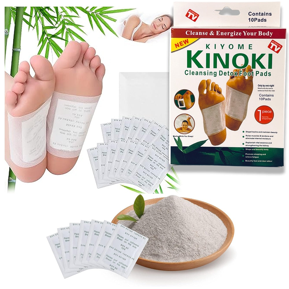 Kinoki Detox Fodplastre - 5 dages kur (10 stk. pakke)