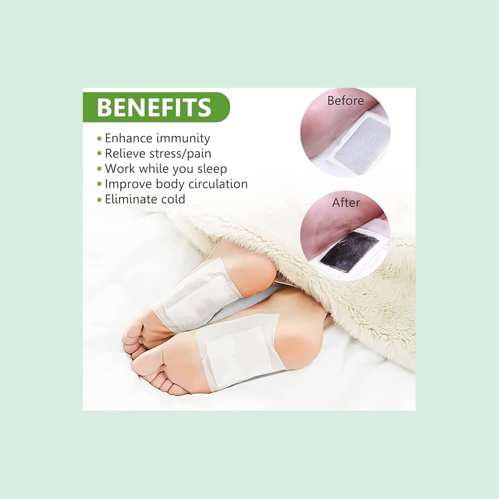 Kinoki Detox Fodplastre - 5 dages kur (10 stk. pakke)