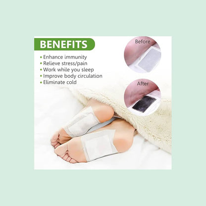 Kinoki Detox Fodplastre - 5 dages kur (10 stk. pakke)