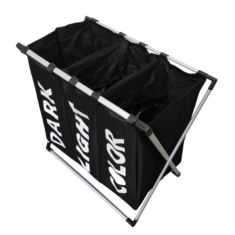 Vasketøjskurv tredelt (fås i flere farver)