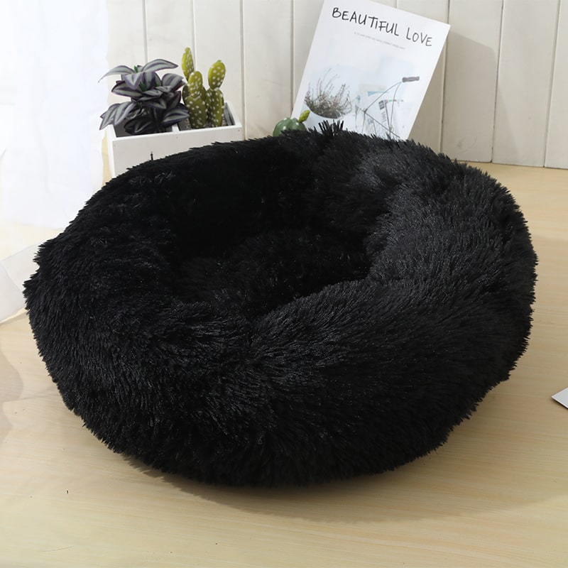 Blød og beroligende donut hundeseng (mange farver)