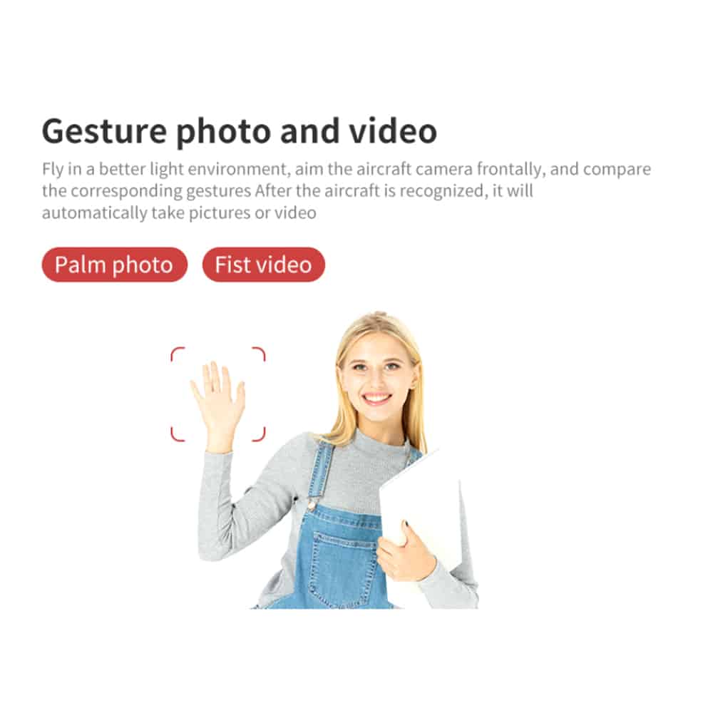 Foldbar Drone 4K med/uden kamera