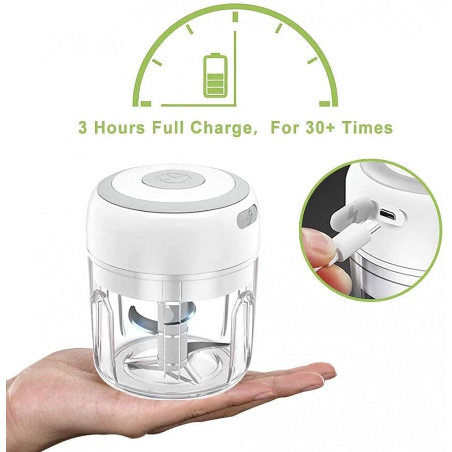 Genopladelig Minihakker (USB) 100 eller 250 ml.