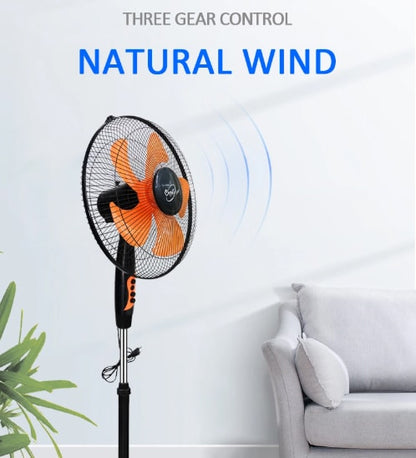 Gulvventilator med fod 16" (40 cm) m/3 hastigheder