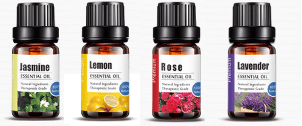 Æteriske olie kit (4 x 10 ml) - 100 % ren og naturlig