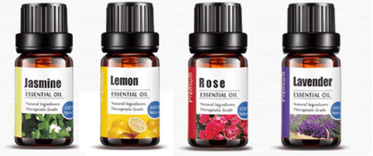 Æteriske olie kit (4 x 10 ml) - 100 % ren og naturlig