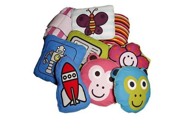 FLEXA børnepuder i forskellige farver &amp; motiver