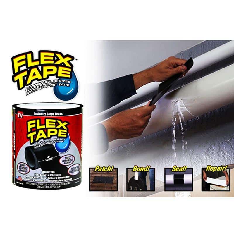 Flex Tape - stærk vandtæt gummi tape (10 cm. x 1.5m)