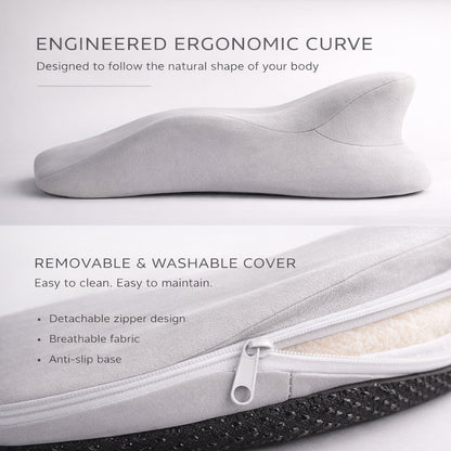 Ergonomisk Memory Foam positionspude med Aftagelig Nakkepude