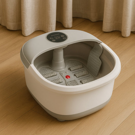 Foldbar Luksus Fodspa m/massage, temperaturstyring & fjernbetjening