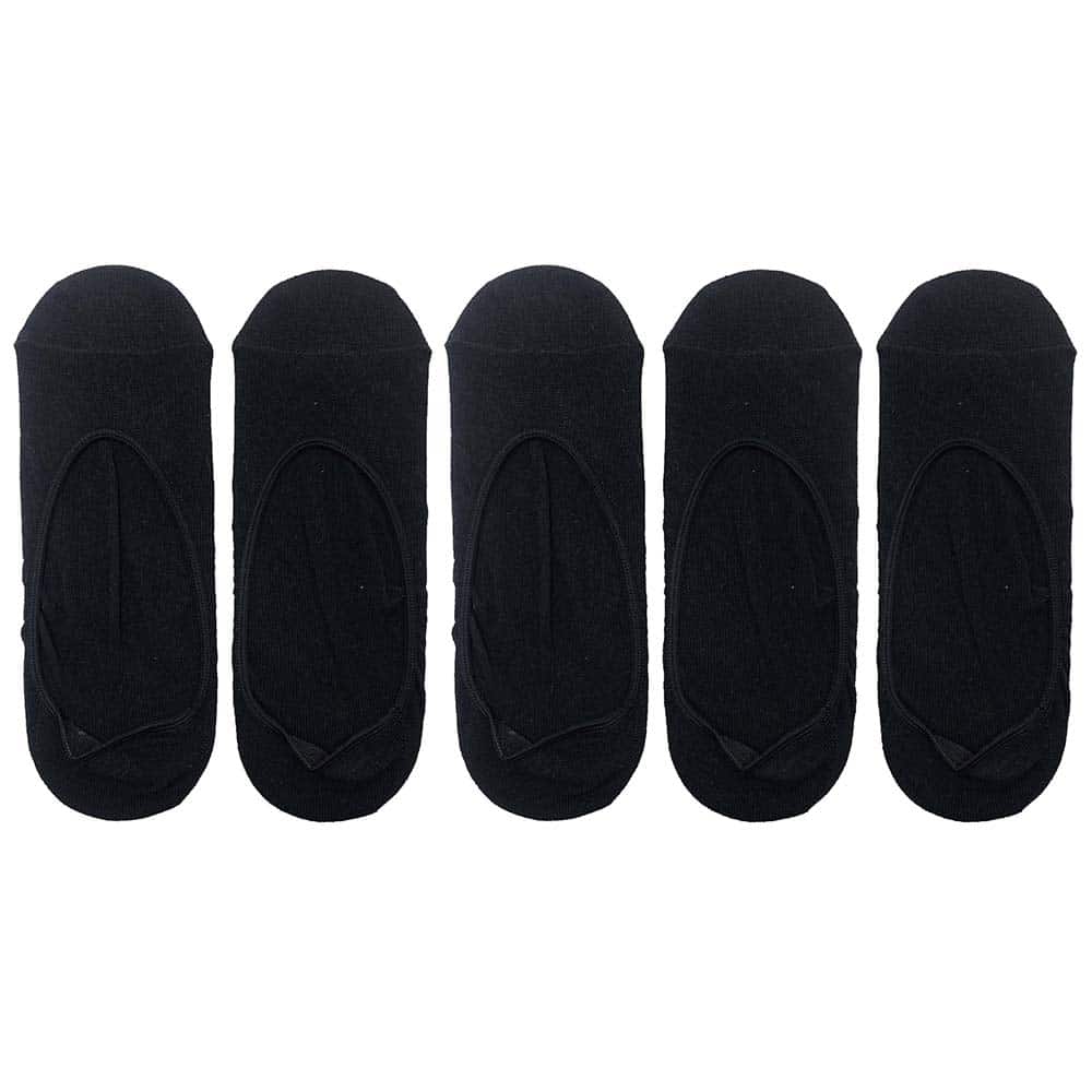 Bambus Footies 5 par (sort eller hvid)