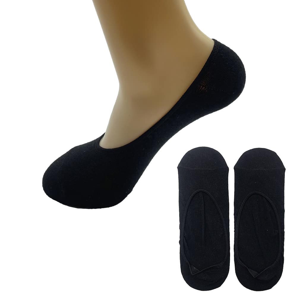 Bambus Footies 5 par (sort eller hvid)