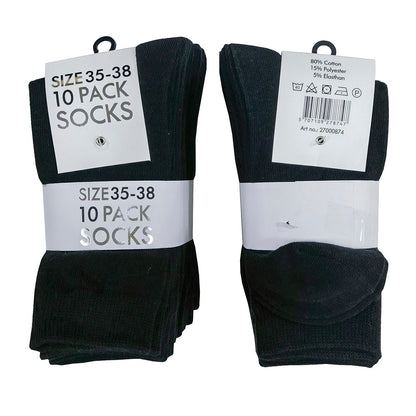 Sorte strømper - 10 par -