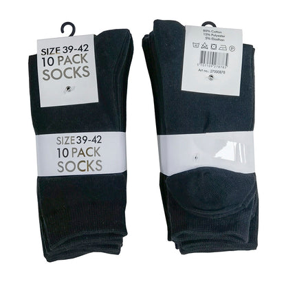 Sorte strømper - 10 par -