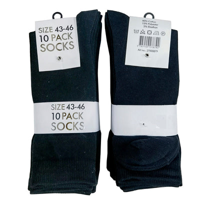 Sorte strømper - 10 par -