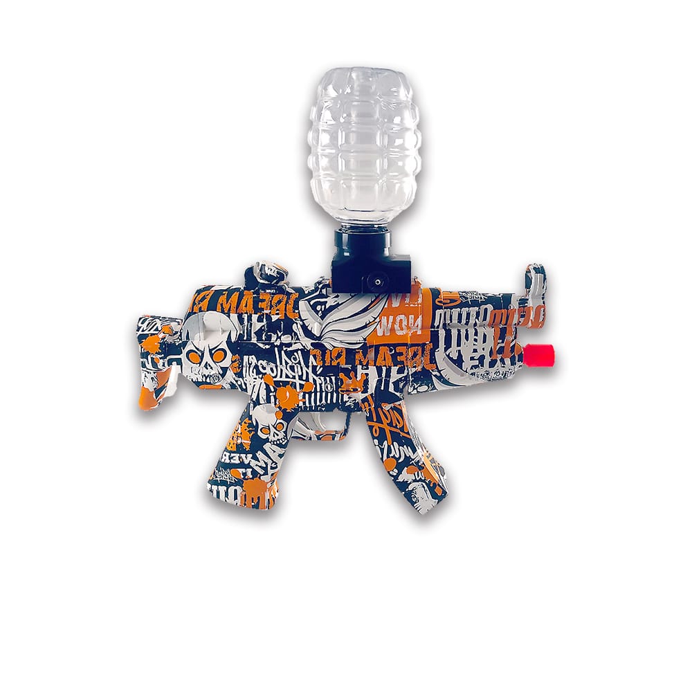 Gel Blaster Elektrisk Maskinpistol - inkl. gelékugler - rækkevidde på 20+ meter - (Ekstra stort batteri)