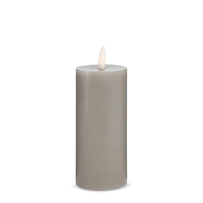 LED Stearinlys -1 stk. - ø5,5 x 15 cm - m/3D flamme - (flere farver)