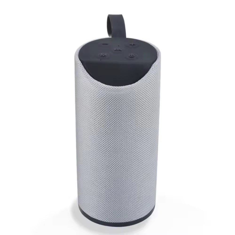 Bluetooth Højtaler 5W med Subwoofer og Stofdesign