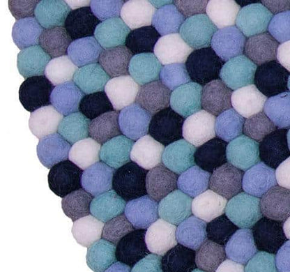 Kugletæppe i 100% ren Nepal uld (Fås i flere forskellige farver og størrelser)