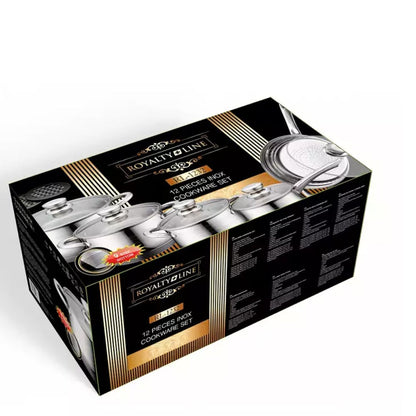 Royalty Line Grydesæt i rustfrit stål (12 dele)