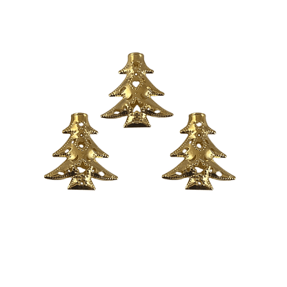 LED Lyskæde m/Guld Juletræer (3 meter)