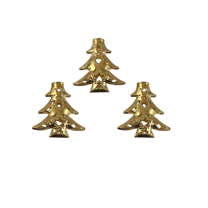 LED Lyskæde m/Guld Juletræer (3 meter)