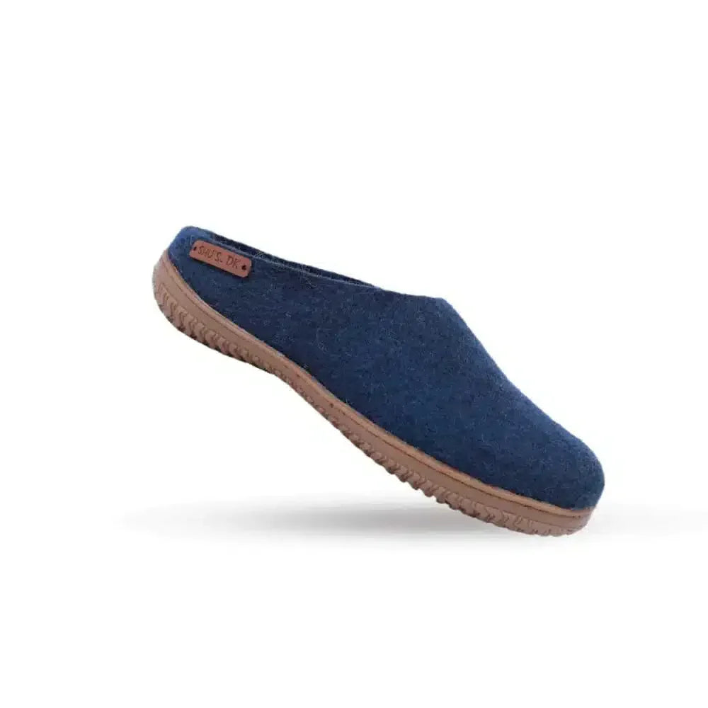 Uldtøffel (100% ren uld) m/Gummisål - Dansk Design fra SHUS