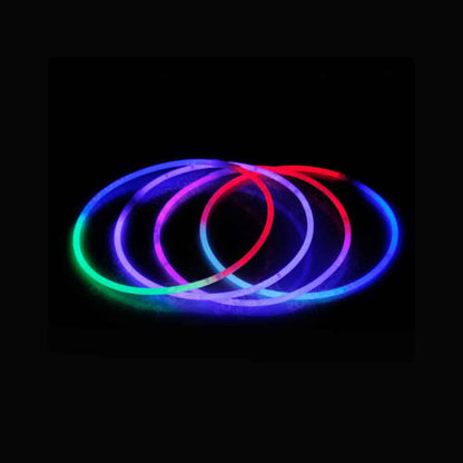 Selvlysende Halskæde Tri-color (50 stk), 5 x 580 mm