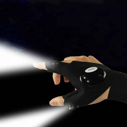 Handsker med indbygget LED-lys