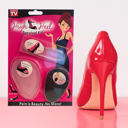 Survival Kit til Høje Hæle inkl. hæle- & trædepuder