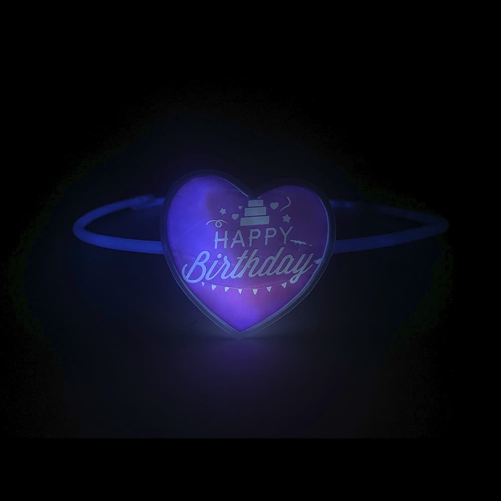 Halskæde m/hjerte- Selvlysende glow stick - 2 modeller