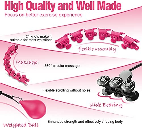 Hulahopring Trænings/fitness model (justerbar m/vægt)