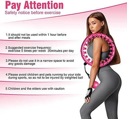 Hulahopring Trænings/fitness model (justerbar m/vægt)