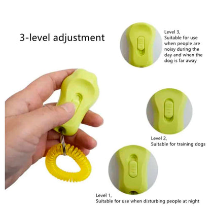 Hundeklikker med lyd - 3-trins justerbar klikker
