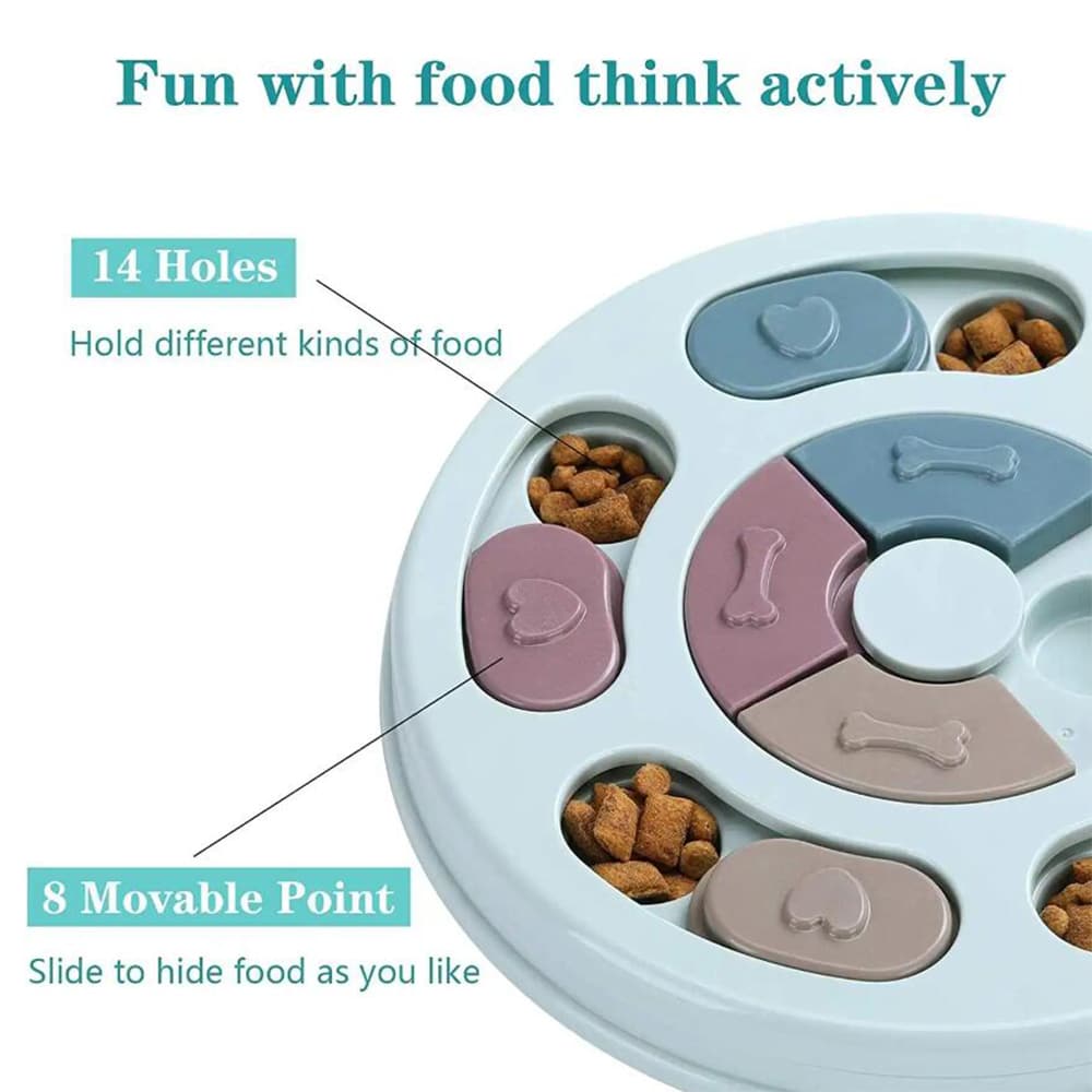 Interaktivt Rundt Hundepuslespil