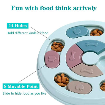 Interaktivt Rundt Hundepuslespil