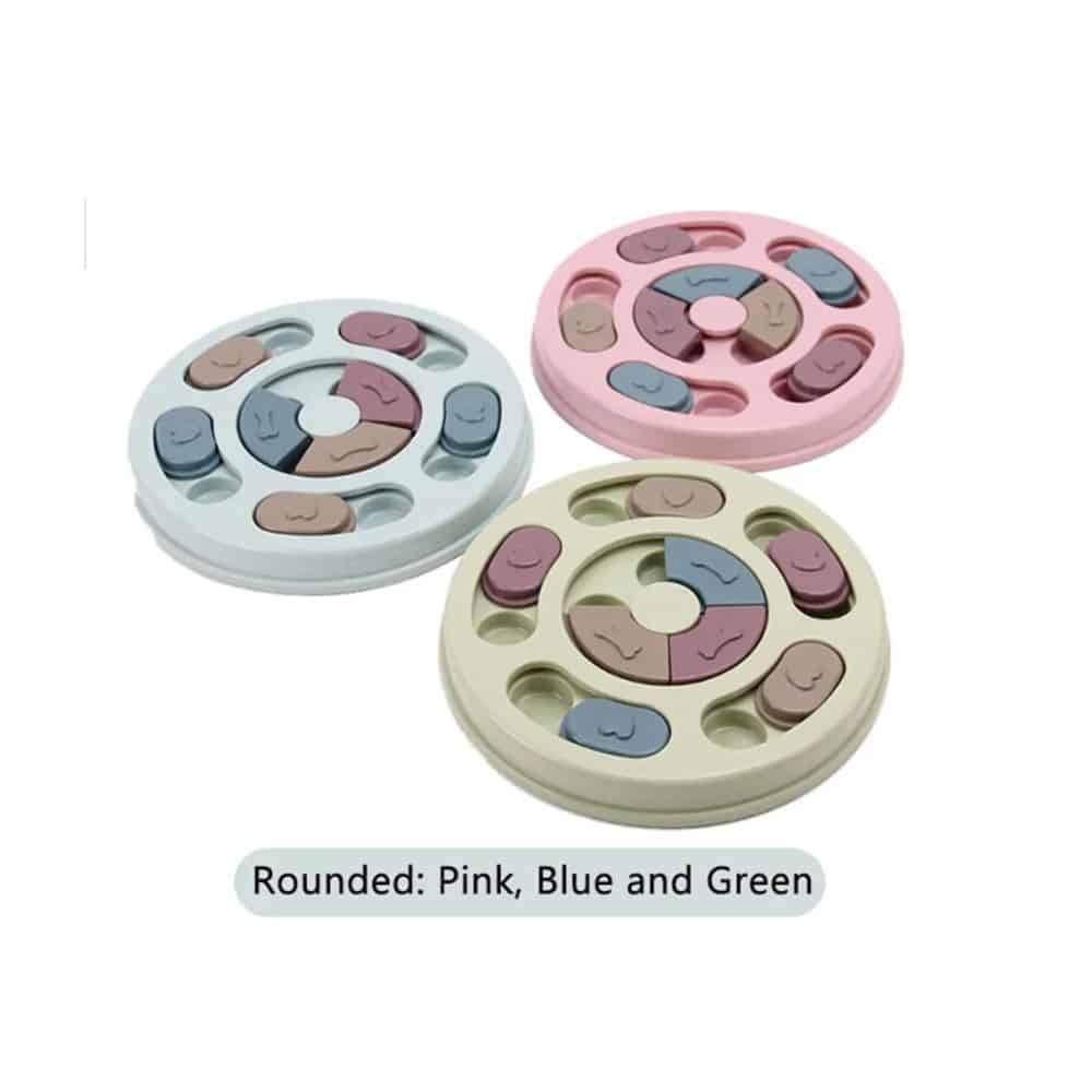 Interaktivt Rundt Hundepuslespil