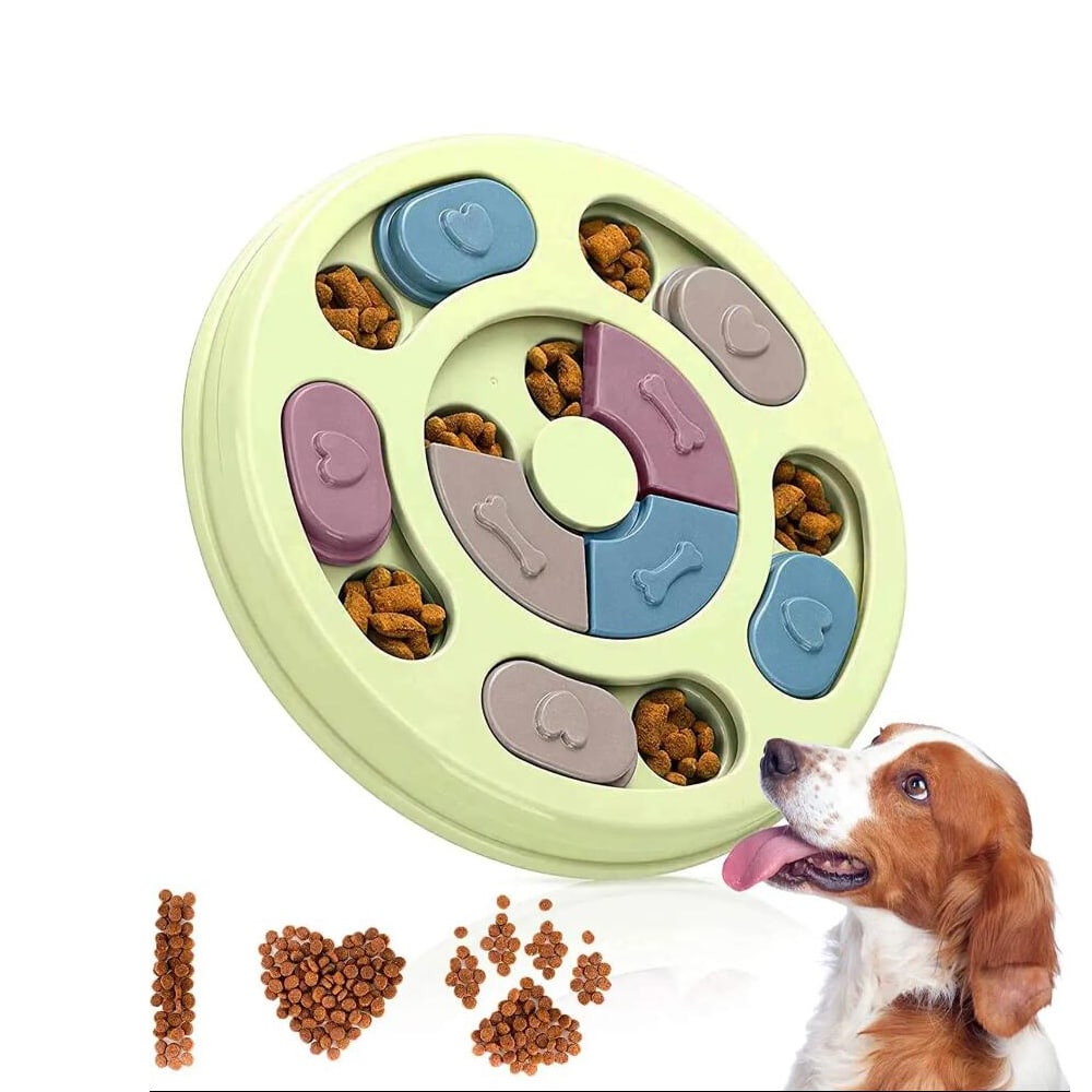 Interaktivt Rundt Hundepuslespil