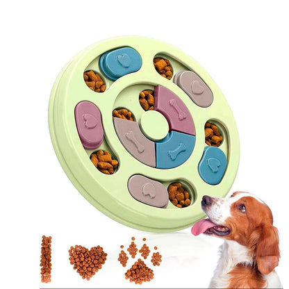 Interaktivt Rundt Hundepuslespil