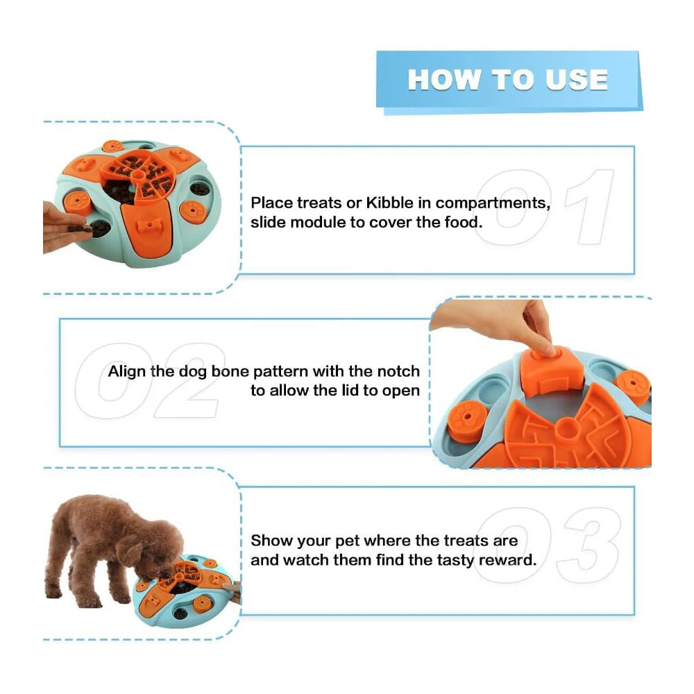 Interaktiv Foderskål – Langsom Fodring og Mentalt Stimulerende Leg